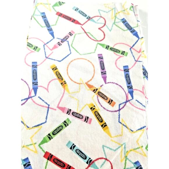 Children's Fabric Crayon Quilting, Crafts, Sewing 9" x 6" Lot of 16 Pieces - Picture 1 of 11